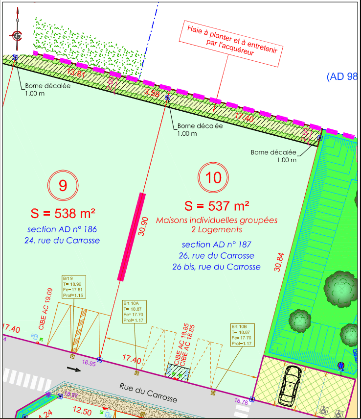 Terrain à bâtir de 445 m² à BENON (17)