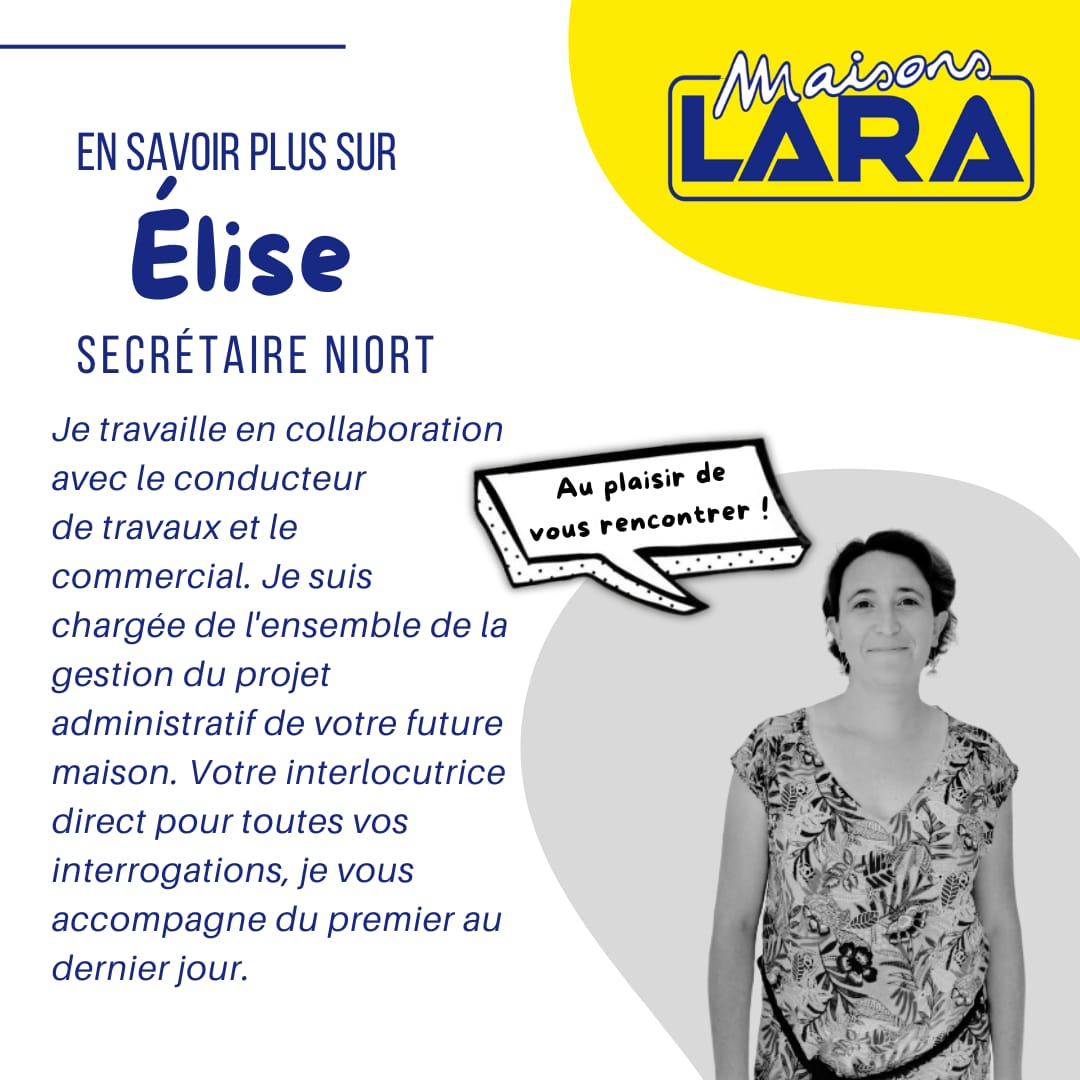 Secrétaire Élise Maisons LARA Niort