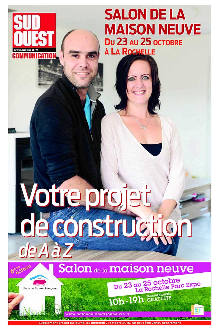 Article Sud Ouest Salon de la Maison Neuve La Rochelle 2015